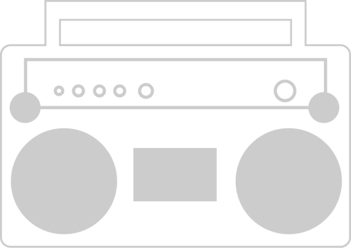 Radio outline vector