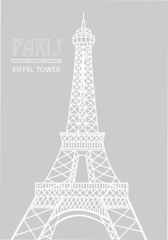 Paris card vector