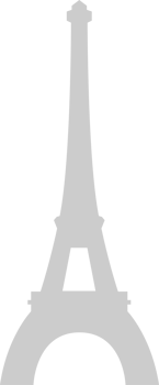 Paris eiffel tower simple icon vector