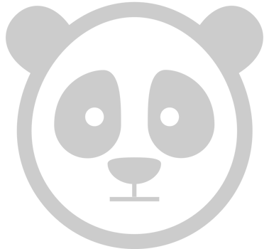 Panda face vector
