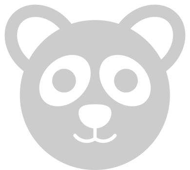 Panda face vector