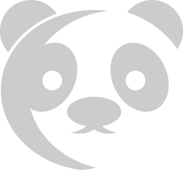 Panda face vector