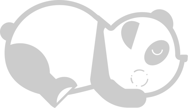 Panda cute character vector