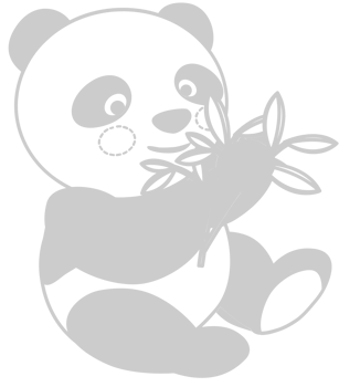 Panda cute character vector
