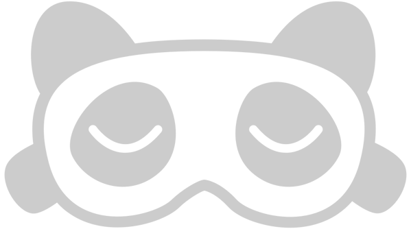 Panda eye mask vector