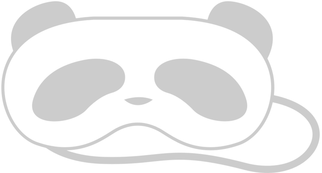 Panda eye mask vector