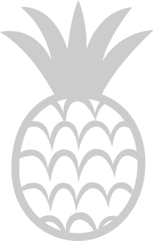 Pineapple outline vector