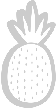 Pineapple outline vector