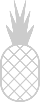Pineapple outline vector