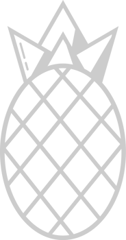 Pineapple outline vector
