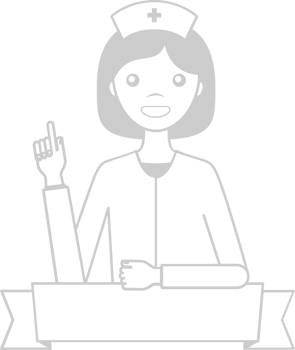Nurse outline with banner vector