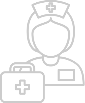 Nurse medical suit case vector