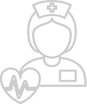 Nurse heart beat vector
