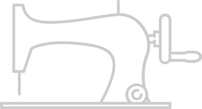 sewing machine outline vector