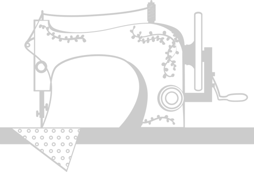 sewing machine outline vector