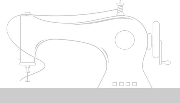 sewing machine outline vector