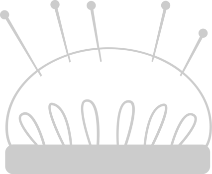 Sewing pin cushion vector