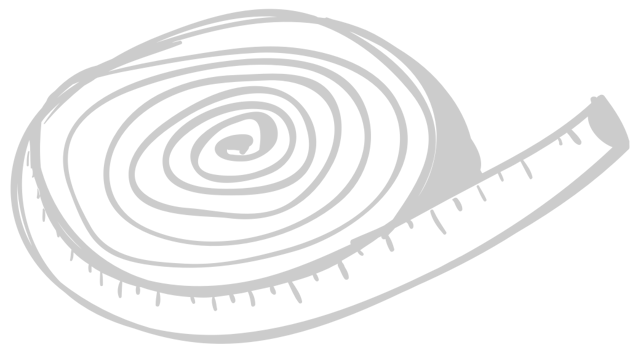 Sewing tape measure vector