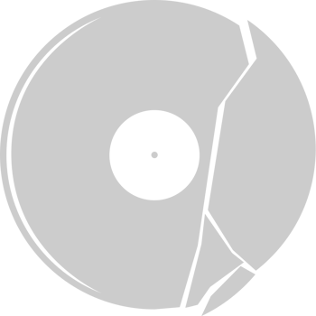 Vinyl record broken vector