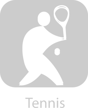Olympic pictogram tennis vector