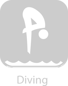 Olympic pictogram diving vector