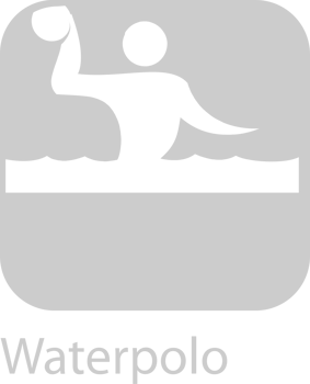 Olympic pictogram water polo vector