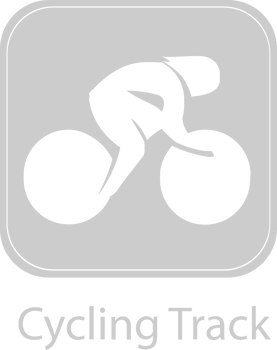 Olympic pictogram cycling track vector