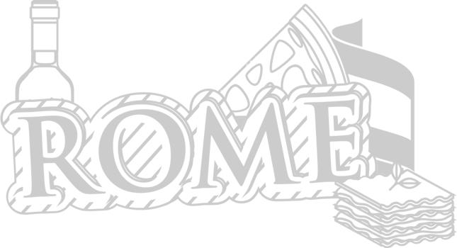 Rome typography vector