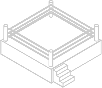 Wrestling arena ring vector