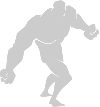 Superhero pose silhouette vector