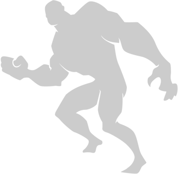 Superhero pose silhouette vector