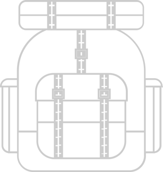 Scout equipment back pack vector