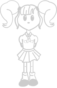 Scout character girl vector