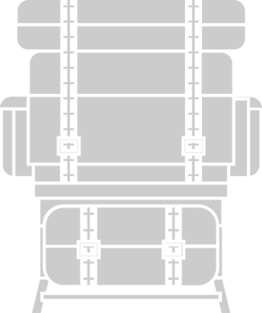 Scout equipment back pack vector