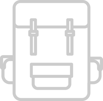 Scout equipment back pack vector