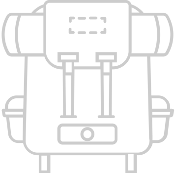 Scout equipment back pack vector