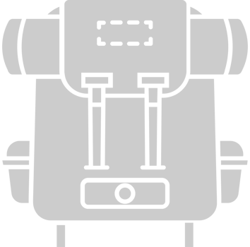 Scout equipment back pack vector