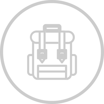 Scout equipment back pack vector