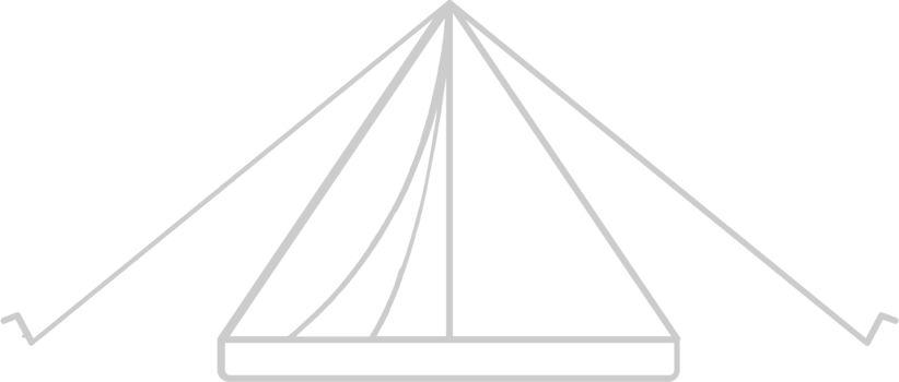 Scout equipment tent vector