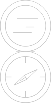 Scout equipment compass vector