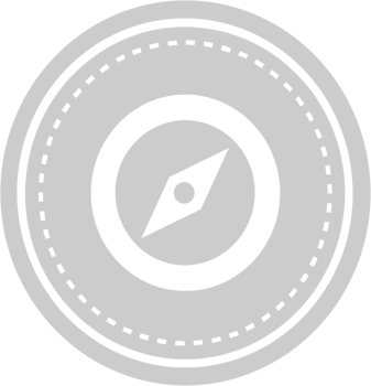 Scout equipment compass vector