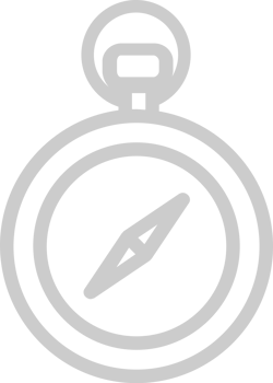 Scout equipment compass vector