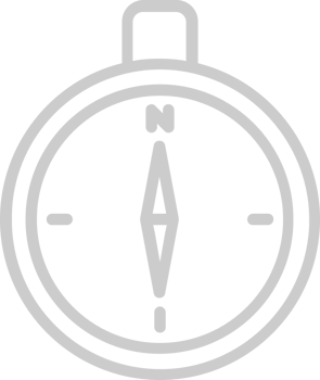 Scout equipment compass vector
