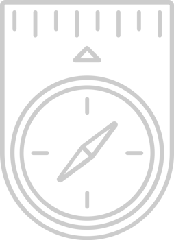 Scout equipment compass vector