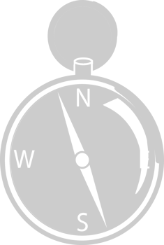 Scout equipment compass vector