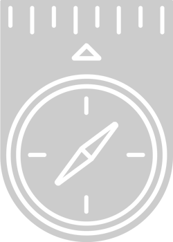 Scout equipment compass vector