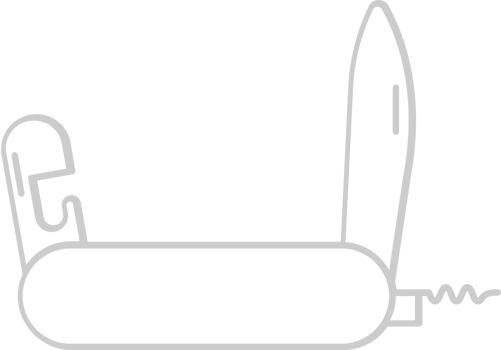 Scout equipment knife vector