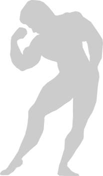 Muscle men silhouette vector