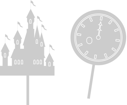 Disney fairy tales castle vector