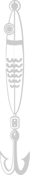 Hook fishing vector